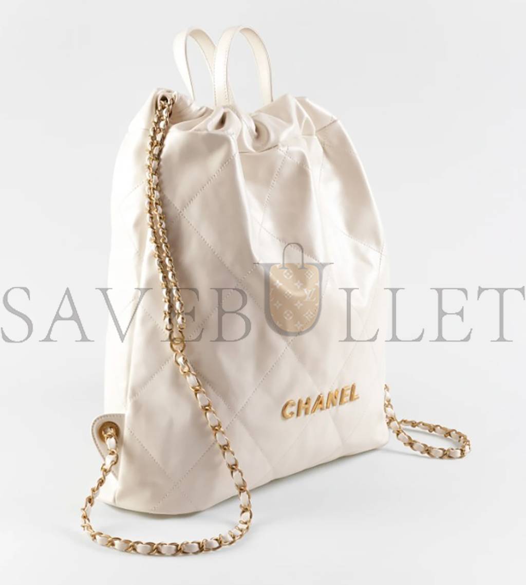 CHANEL 22 BACKPACK GOLD HARDWARE   AS3313 B08037 10601 (51*40*9cm)